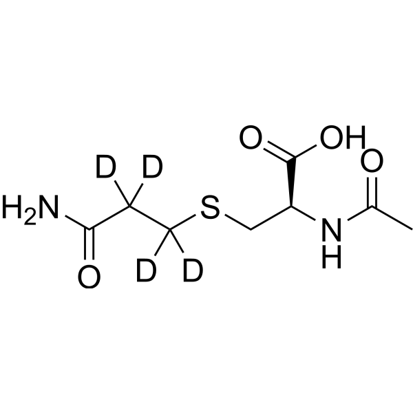 N-Acetyl-S-(carbamoylethyl)-L-cysteine-d4 2714331-84-5